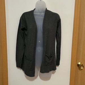 Maurices Dark Gray Grey Cardigan with Pockets (Size X-Small)